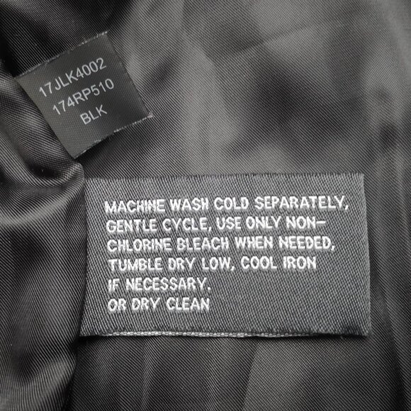 Kenneth Cole Reaction Ladies Size Large Lined Black Packable Hood Jacket - Picture 6 of 12